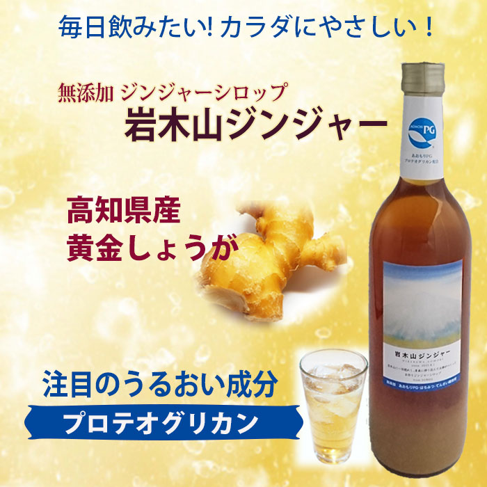 楽天市場】無添加ジンジャーシロップ 岩木山ジンジャー 高知県産生姜