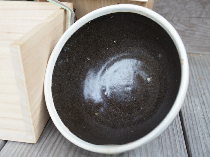 楽天市場】油滴白覆輪天目茶碗（黒釉白覆輪天目）河南天目 白縁天目