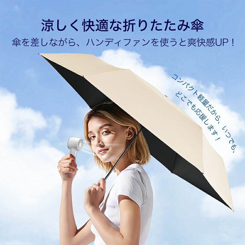 Ado モナリザの横顔 折りたたみ傘 ハンディファン セット 1 Ado