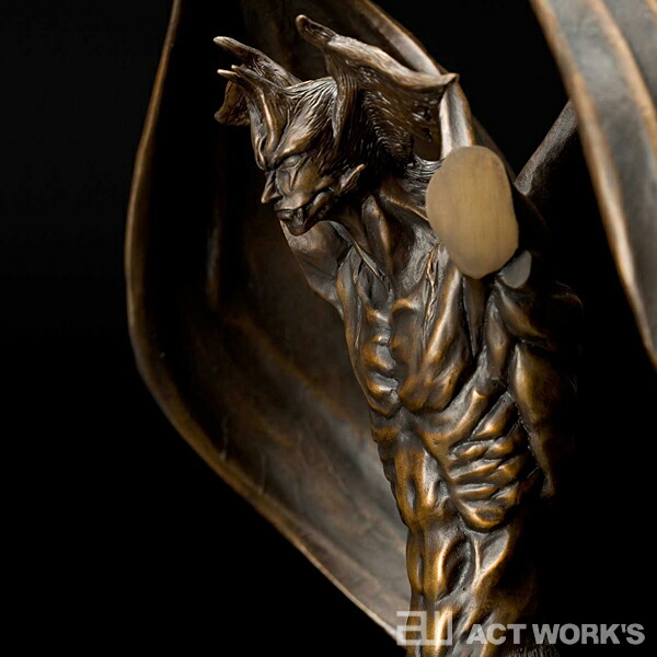 デビルマン 青銅製本漆仕上 悪魔人間 降魔 成道像 永井豪 ブロンズ像