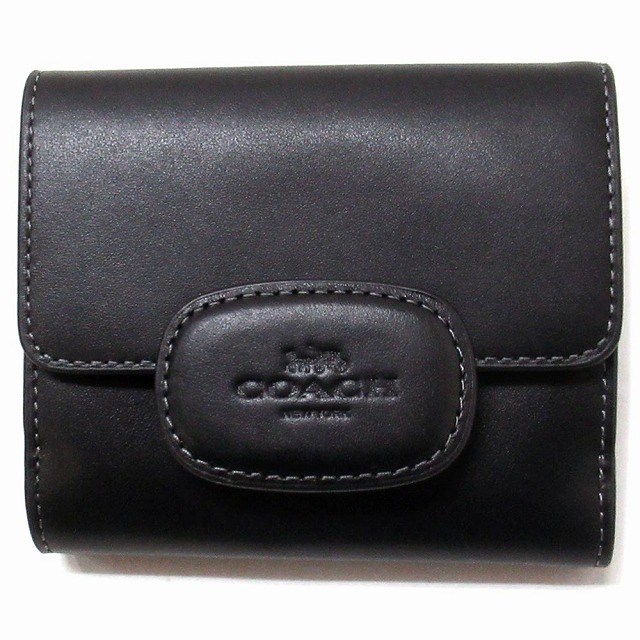 箱なし特別価格】新品 コーチ 二つ折り財布 ブラック CT985 COACH 2