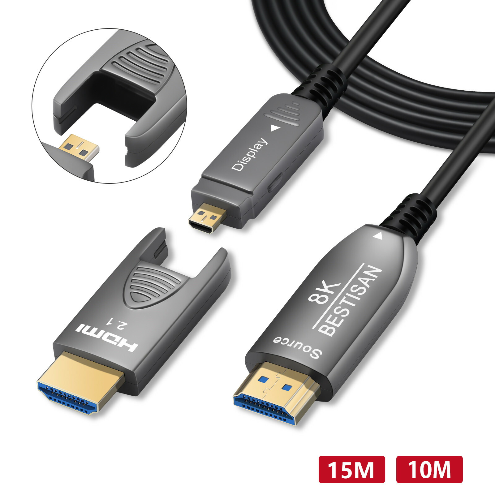 光ファイバー HDMI ケーブル PC Apple TV 光ファイバー HDMI ケーブル
