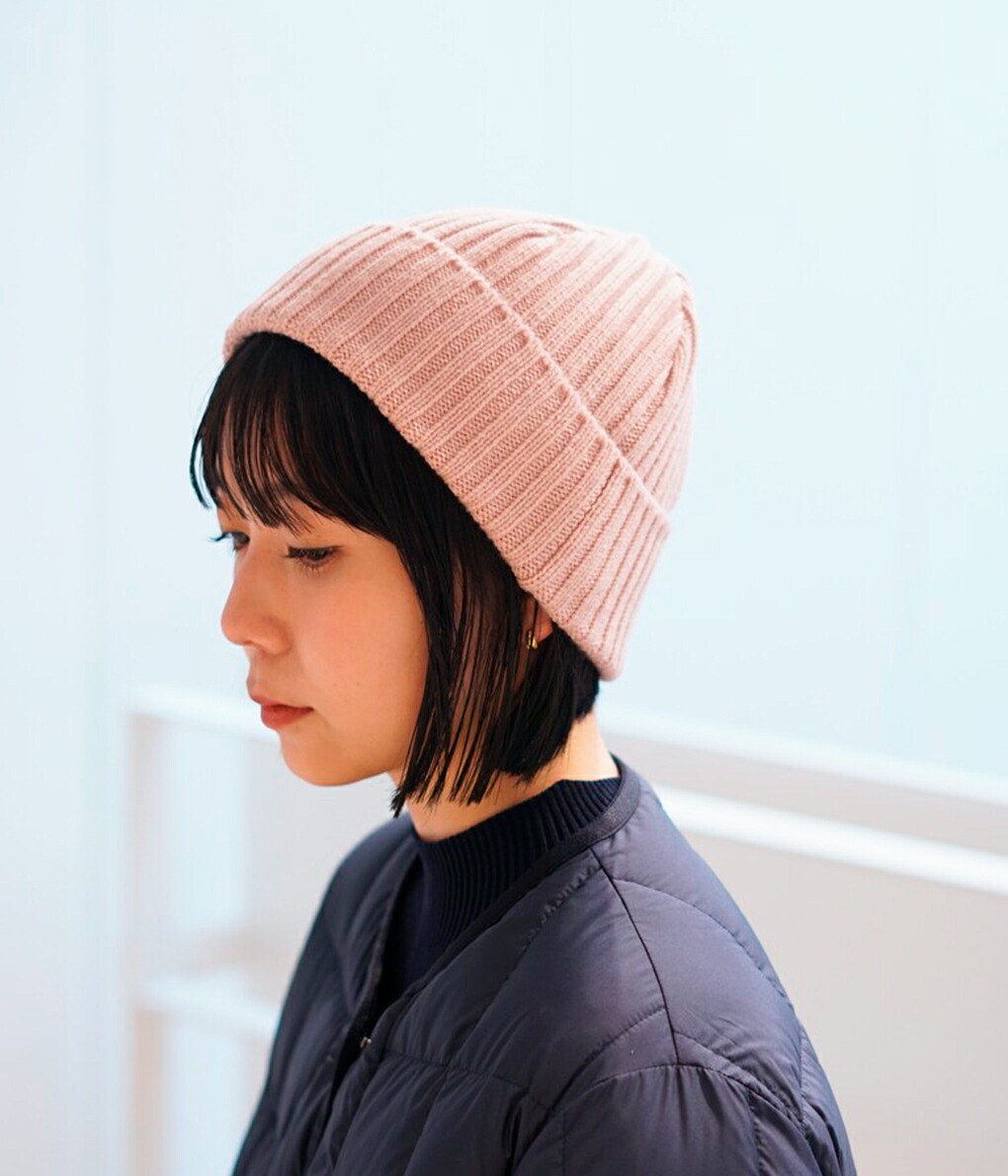 HERMES 幾何学模様 ニット帽 男女兼用 試し着用のみ HERMES 幾何学模様