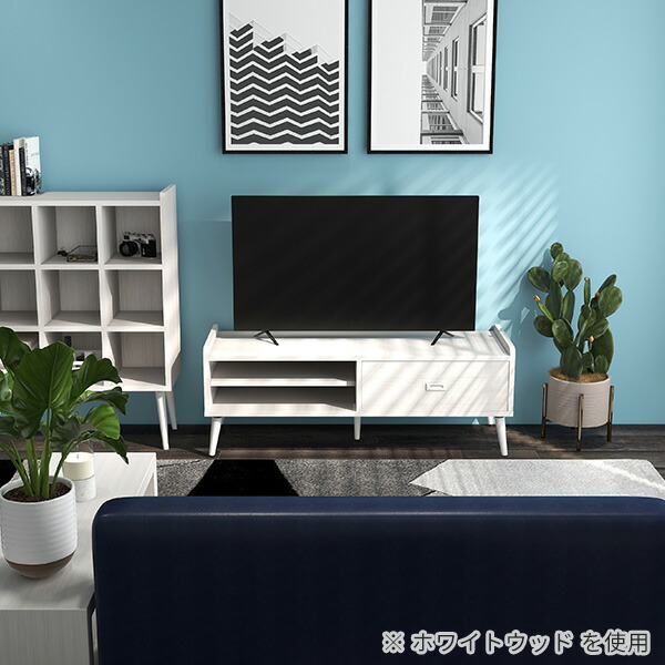 楽天市場】テレビ台 ローボード 120 完成品 32型 収納 ホワイト 40型