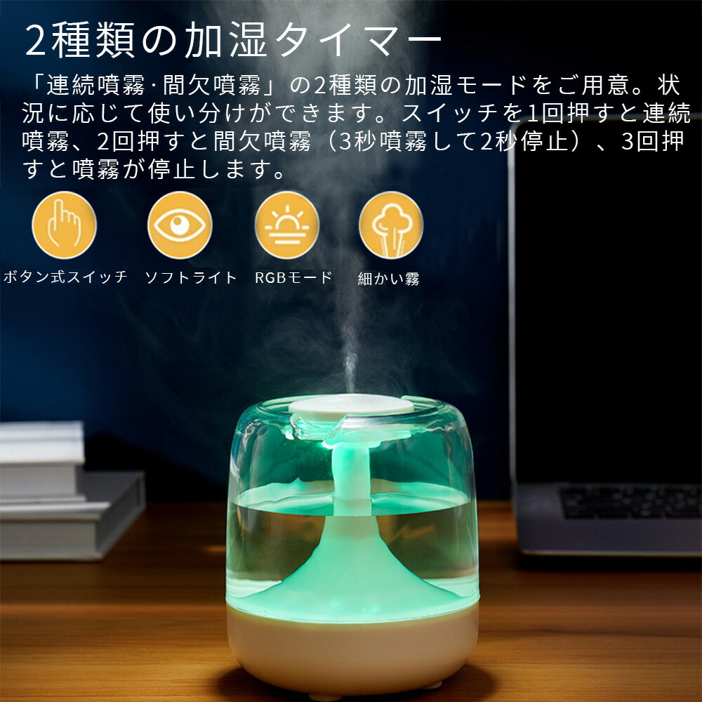 QUADS LEDリフレクターライト 置き型加湿器 未使用箱付き g37293