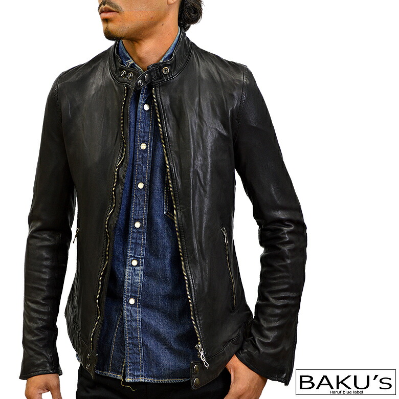 楽天市場】ライダースジャケット レザージャケット 革ジャン メンズ 本