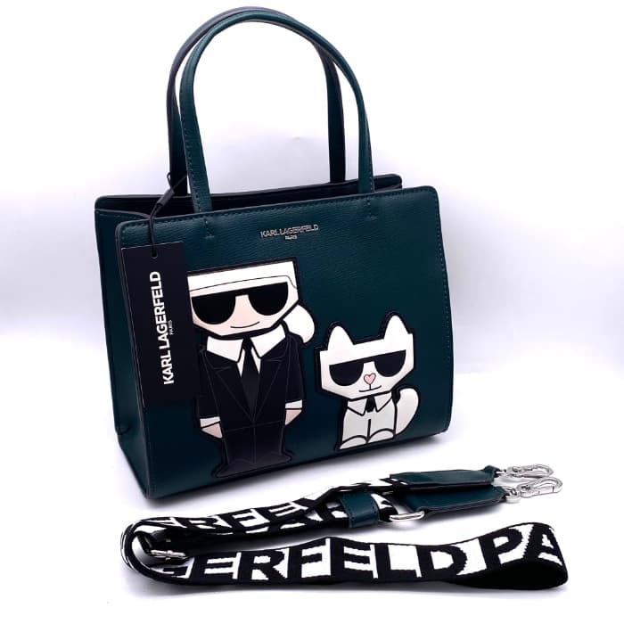 Karl Lagerfeld カールラガーフェルド バッグ型 ブローチ ロゴ Karl