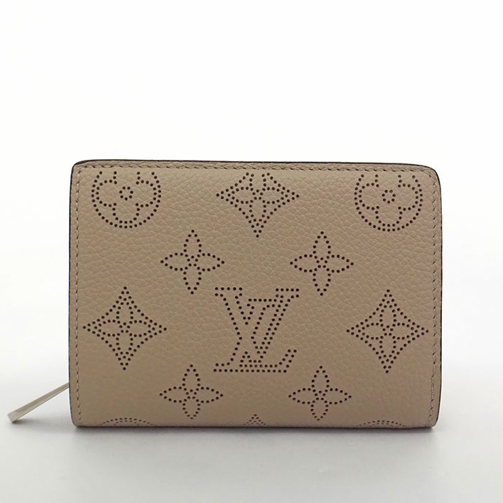 Louis Vuitton 美品 三つ折り財布 マヒナ イリス xs ヴィトン LOUIS