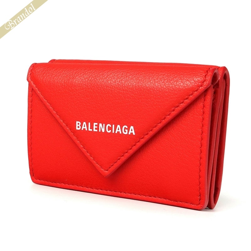 BALENCIAGA 三つ折財布 レッド