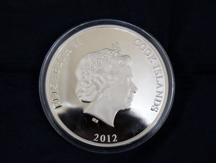 2012年 クック諸島 昇龍 25ドル 5oz銀貨 2012年 クック諸島 昇龍 25