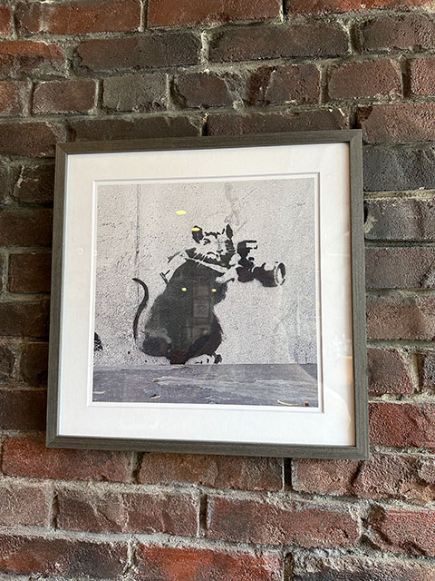 バンクシー 印刷 ポスター 額装 Banksy/バンクシーのポスターの額装の
