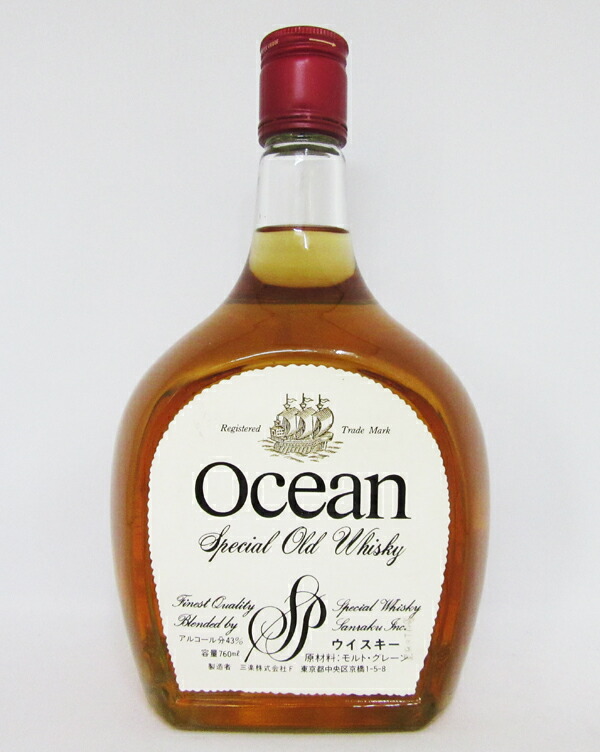 楽天市場】【レトロ：三楽】オーシャン スペシャルオールド ウイスキー