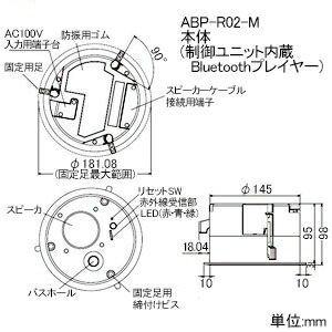 楽天市場】Abaniact Bluetoothプレイヤー メインスピーカー基本セット