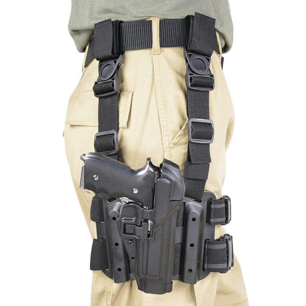 楽天市場】BLACKHAWK レッグホルスター Serpa LV3 ベレッタ M92 M9A1