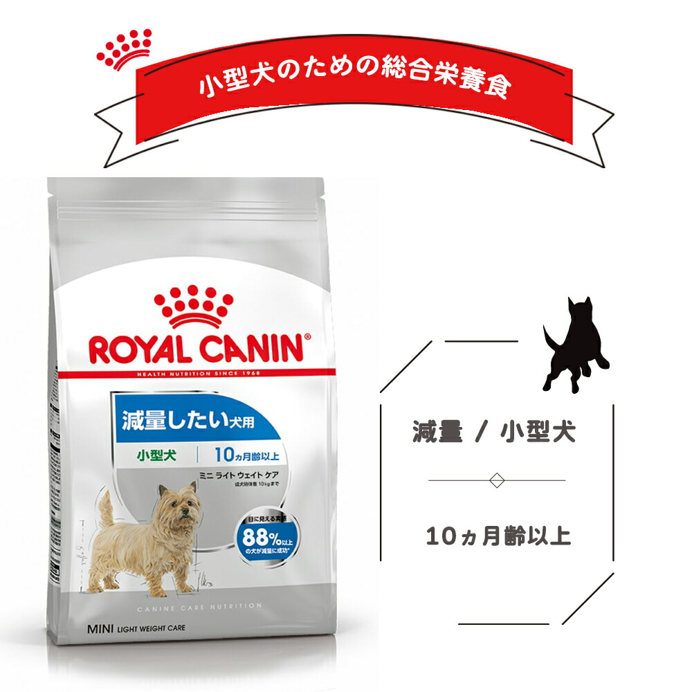 ロイヤルカナン ミニ ライト ウェイトケア 4kg 2kg × 2個 ロイヤル