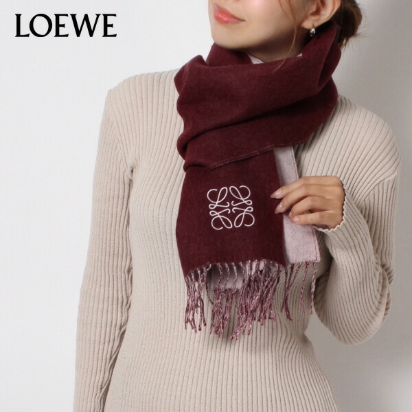 LOEWE ロエベマフラーバイカラー