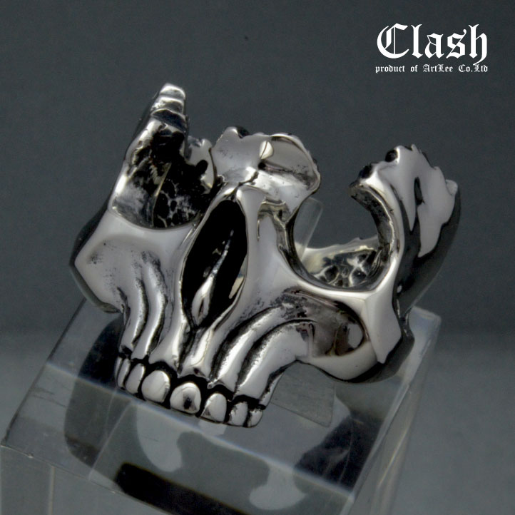 楽天市場】Clash ブロークンスカルリング シルバー925 (broken skull