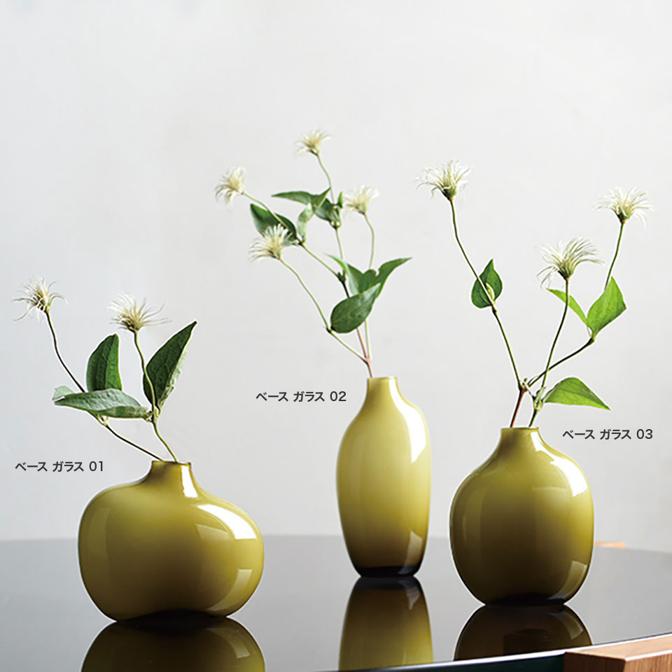 楽天市場】SACCO ベース ガラス 01 花瓶 一輪挿し G26050 BR26051