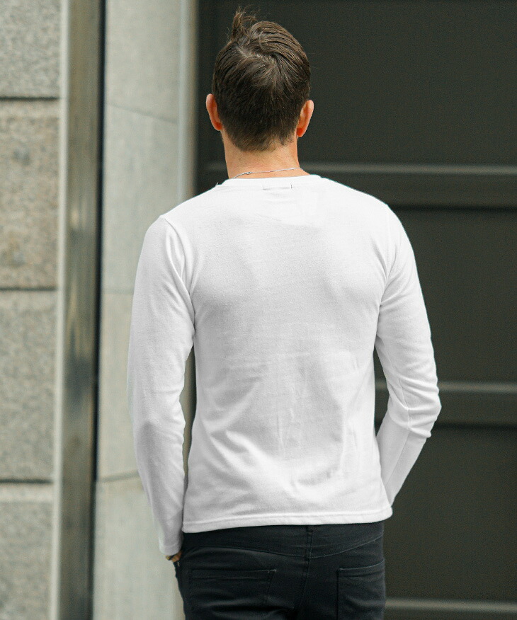 STONE ホワイトロンT STONE ISLAND ホワイト長袖カットソーTシャツロンT