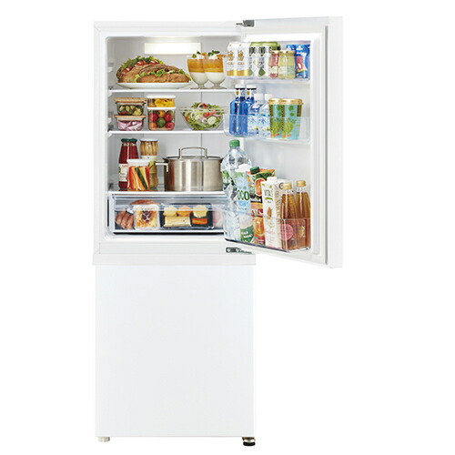 長期保証付】アクア AQR-20R-W マットホワイト SIMPLE+ 2ドア冷蔵庫 右