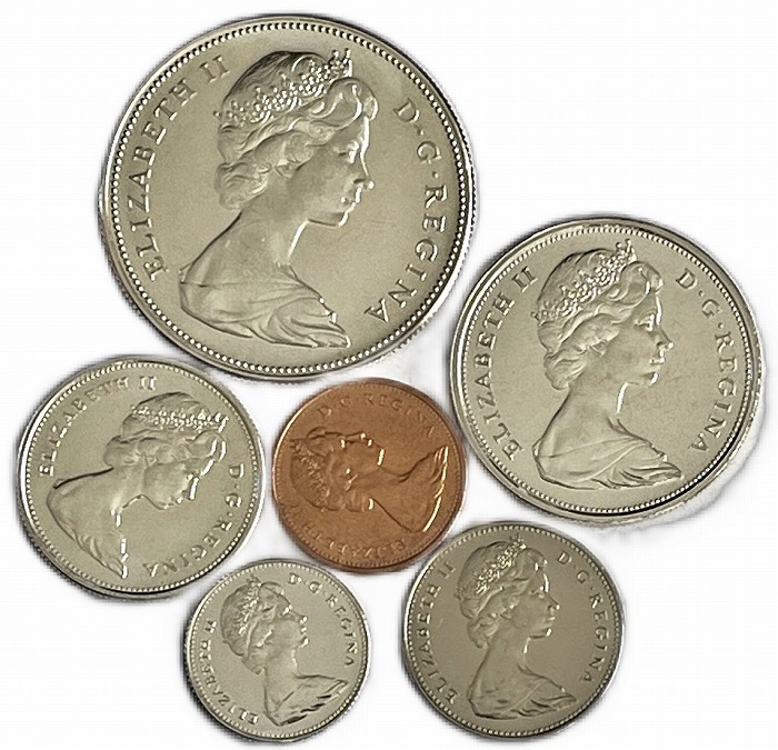 カナダ 1973年 エリザベス2世 銀貨セット M109144503オンライ