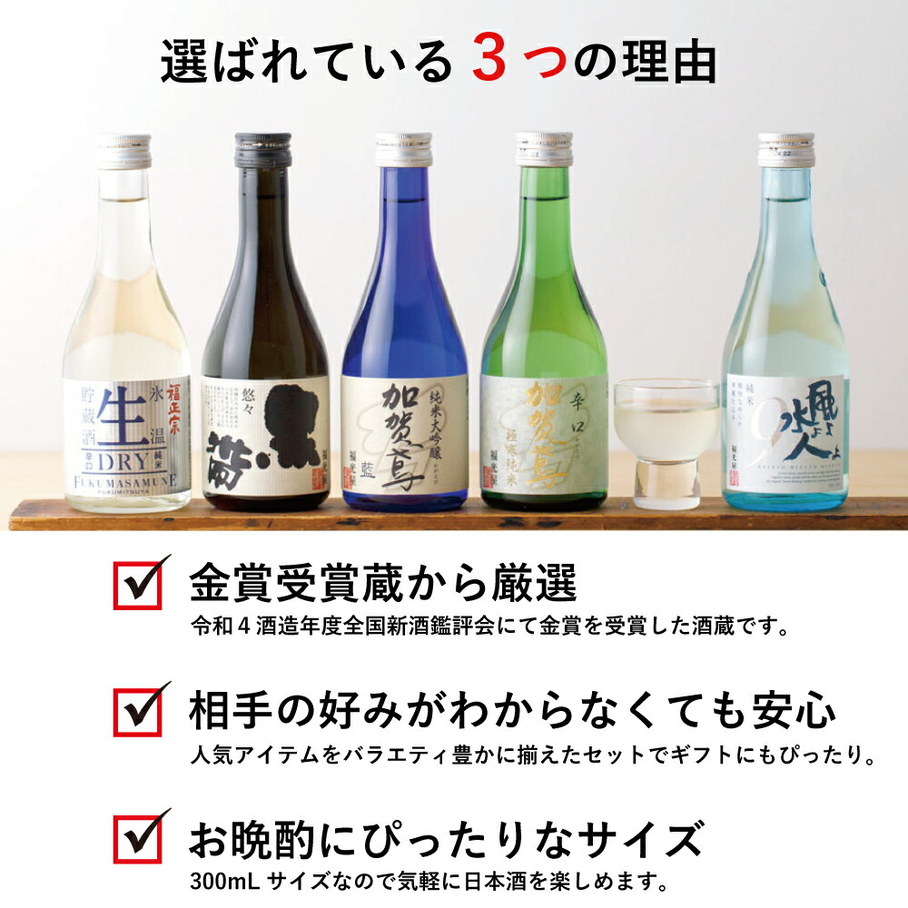 5500円お値引き！ 日本酒5本セット 定価合計→1万4180円 送料