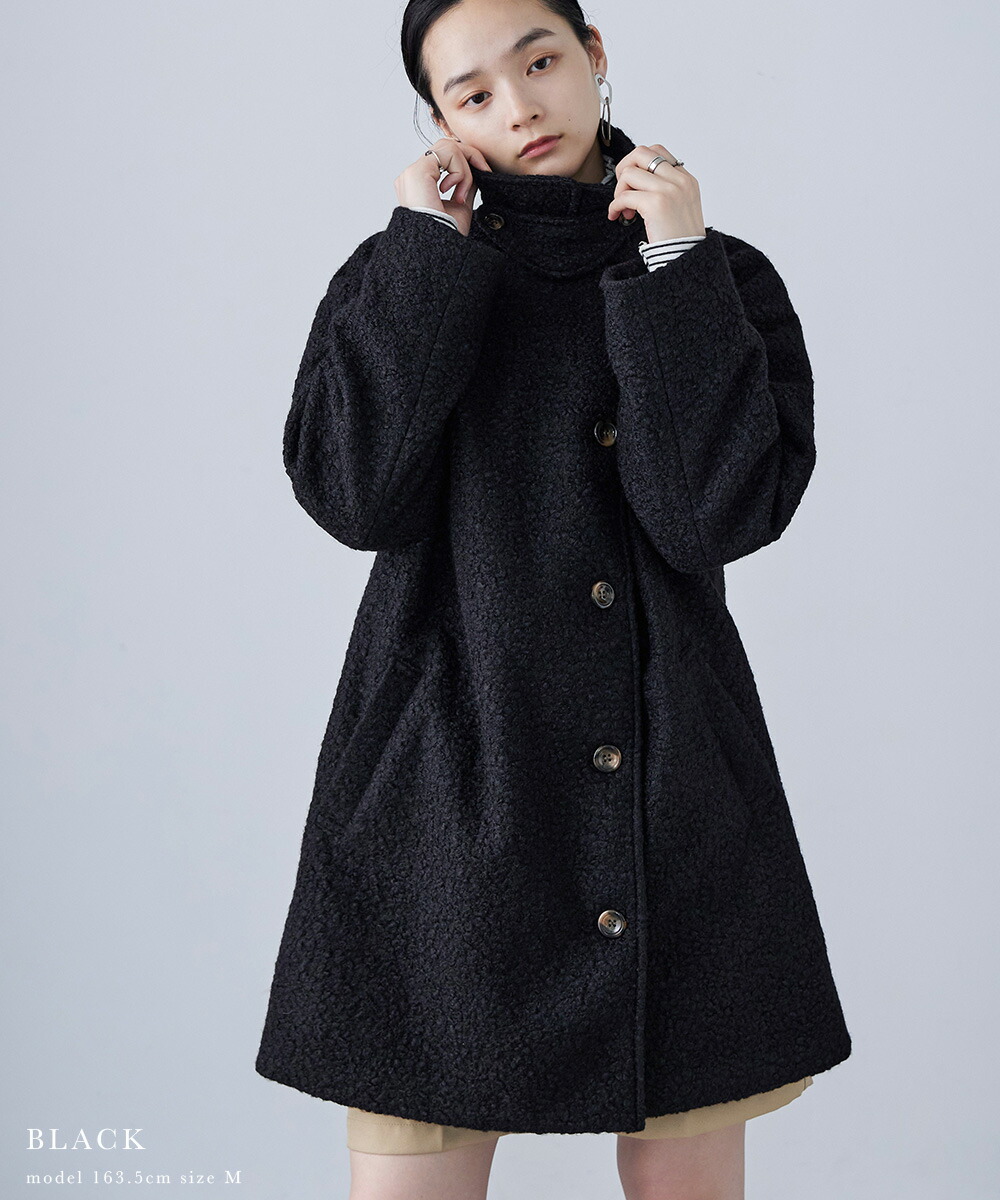 楽天市場】3wayカラー ミドル丈もこもこコート ハーフコート ステン