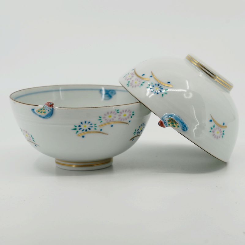 清水焼飯茶碗・手描き・