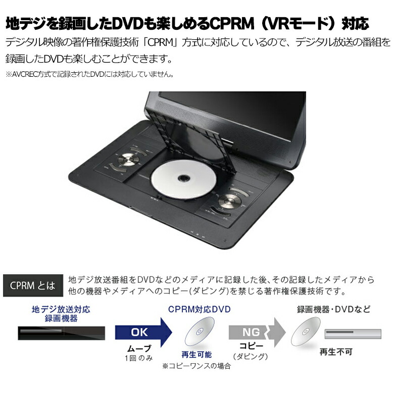 TEES 13.3型フルセグ対応ポータブルDVDプレーヤー | ティーズ
