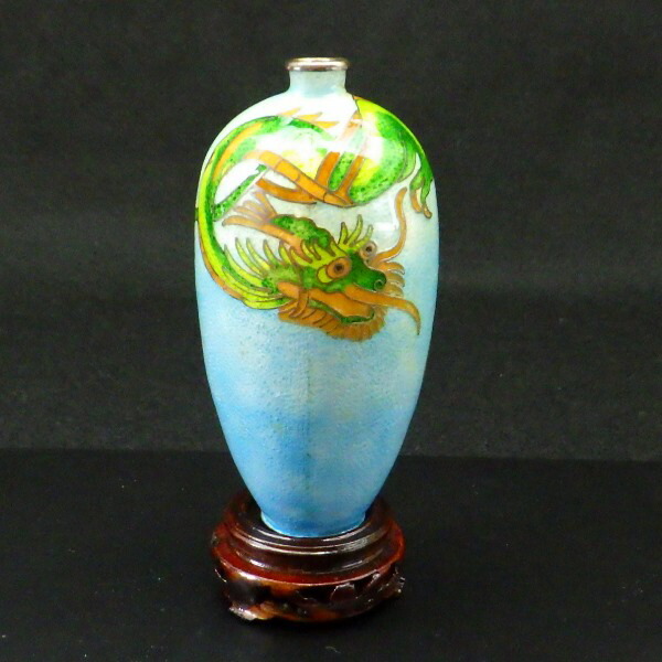 楽天市場】【11日まで10％OFFクーポン】 七宝焼き 花瓶 一輪挿し 龍の