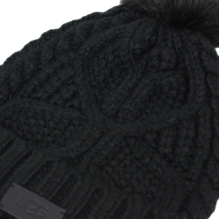 楽天市場】UGG アグ W Cable Beanie With Pom ケーブル ビーニー
