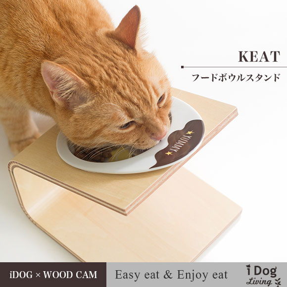 楽天市場】【 猫用 食器台 】iDog Living Keatキート Lサイズ フード