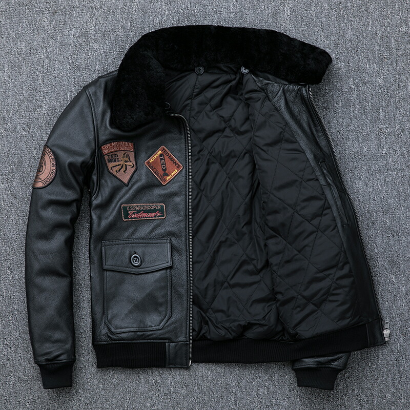 SHELLAC ファー取り外し可能 ライダースジャケット レザージャケット