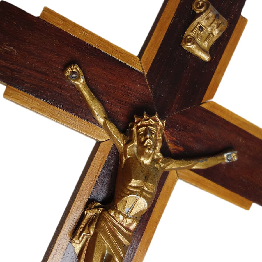 隠れキリシタン十字架 珍品 仏像入りクロス