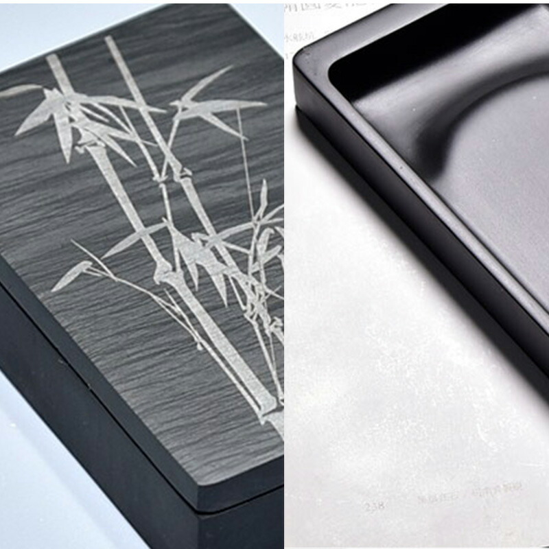 楽天市場】【予約品】すずり 中国硯 書道用品 文房具 書道具 小さい 竹