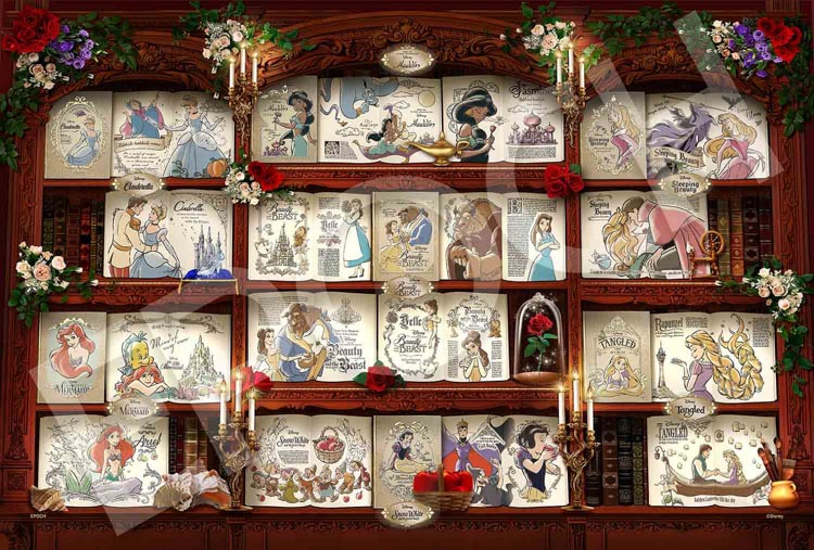 楽天市場】ジグソーパズル 1000ピース Bookshelf / Disney Princess