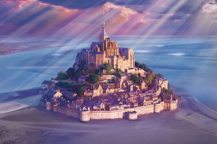 廃番品】 ジグソーパズル モン・サン・ミシェルとその湾VII 3000ピース