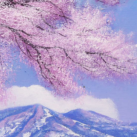 油絵【桜タンスオーダーページ】 油絵【桜タンスオーダーページ】 木