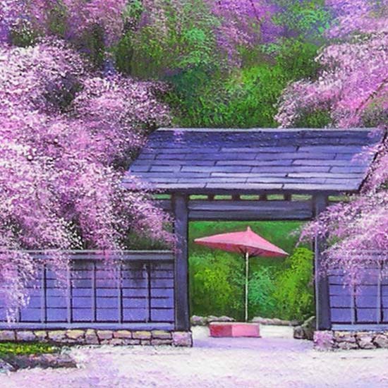 楽天市場】絵画 油絵 角館の桜 F20号 （木村由記夫） 送料無料 【肉筆