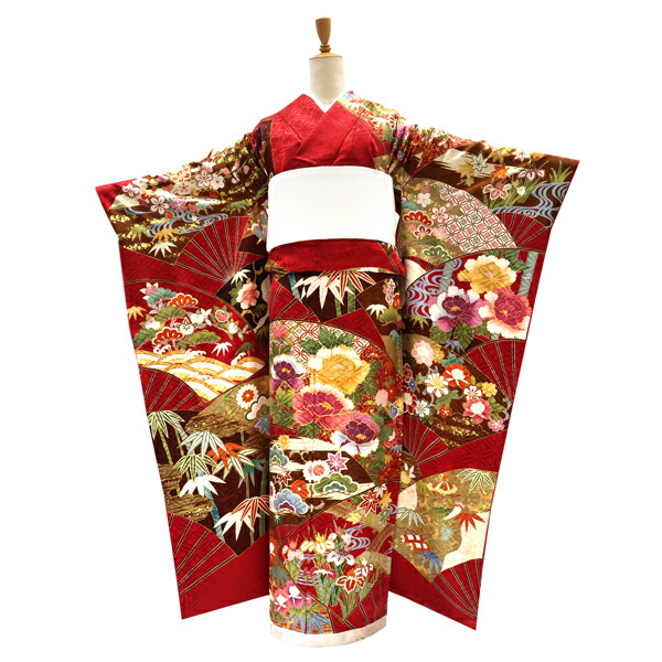 赤い振袖 染め花柄 長身用 楽天市場】≪15%OFFクーポンあり≫振袖 赤