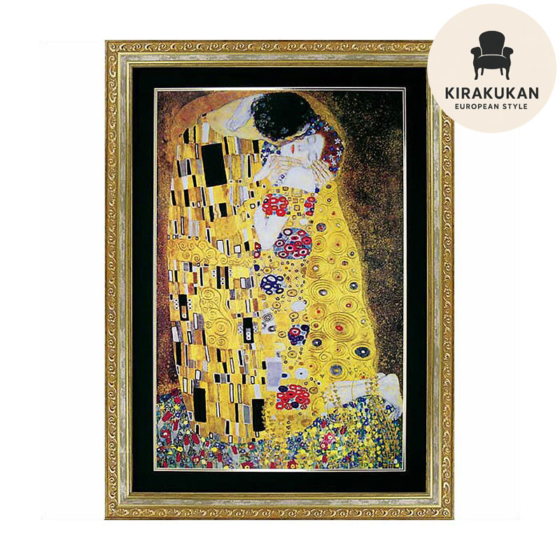 楽天市場】絵画 インテリア クリムト接吻 グスタフ クリムト 接吻 絵画