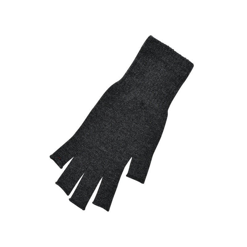 ナンバーナイン 指なしグローブ 黒 手袋 ウール ナンバーナイン 指なし