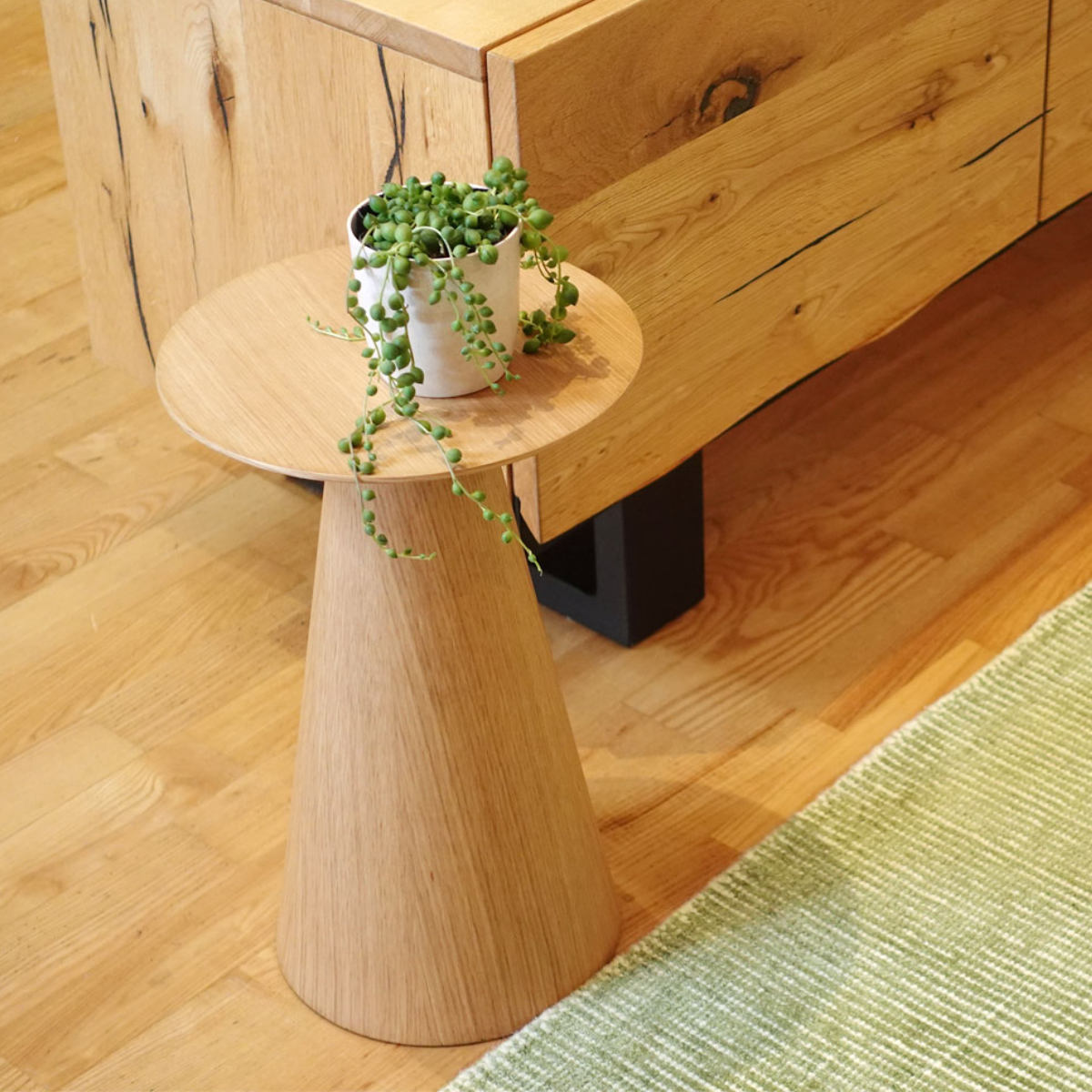 レトロ キツツキ 飛騨産業 サイドテーブル 丸テーブル コーヒー