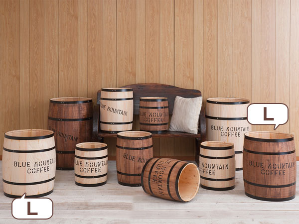 楽天市場】コーヒー樽 木樽 ヒノキ製 Lサイズ 高さ49cm （ インテリア