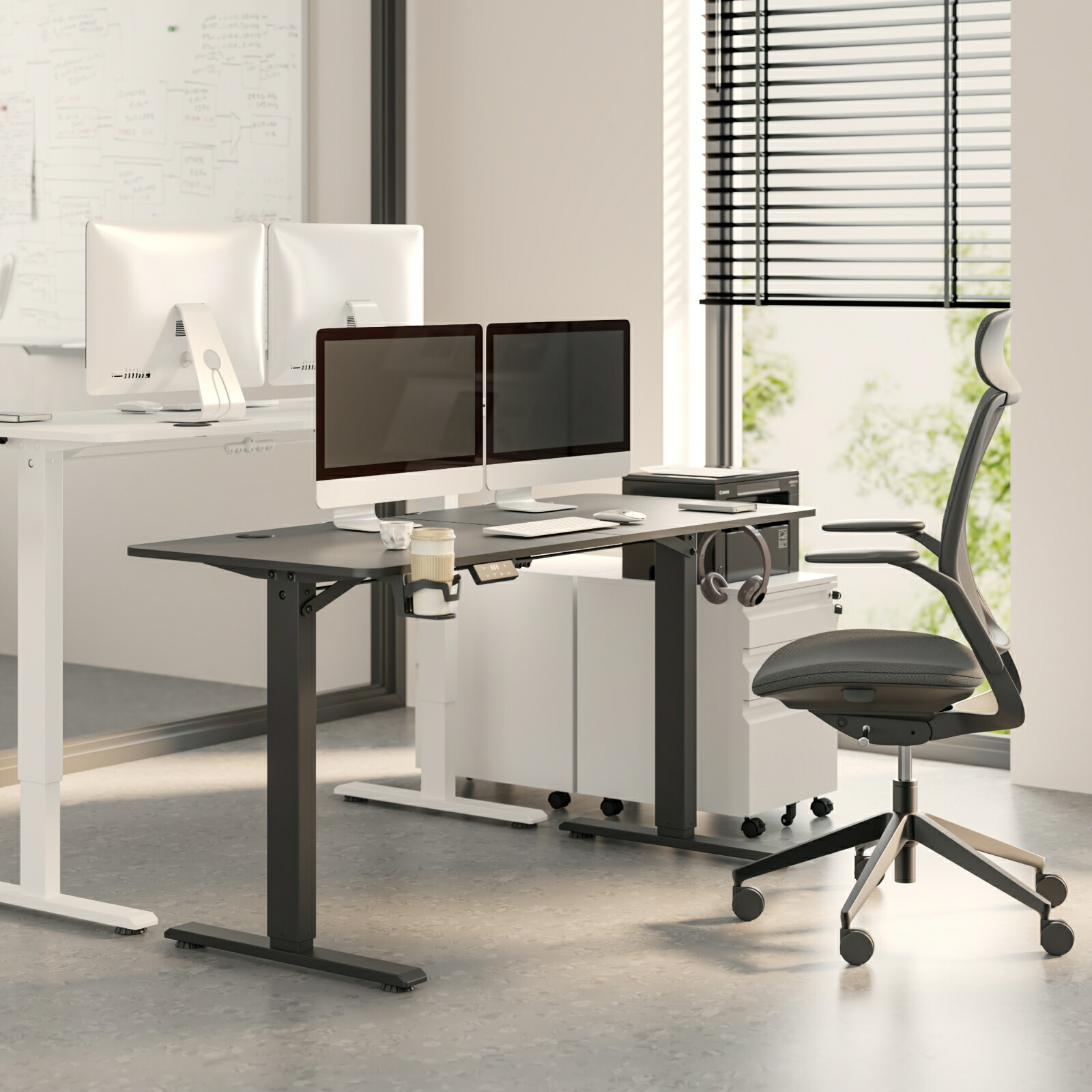 楽天市場】昇降デスク Sanodesk QS1 電動 昇降式デスク 電源タップ USB