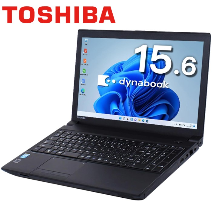 東芝】T554 高性能i7 アウトレット 新品SSD512GB 8GB 黒ノートPC T552
