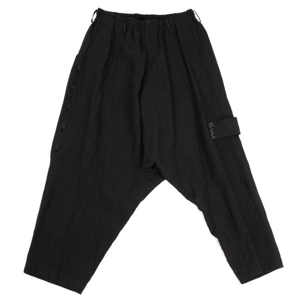 ヨウジヤマモトプールオム 16SS シワ加工サルエルパンツ BLK/2 楽天