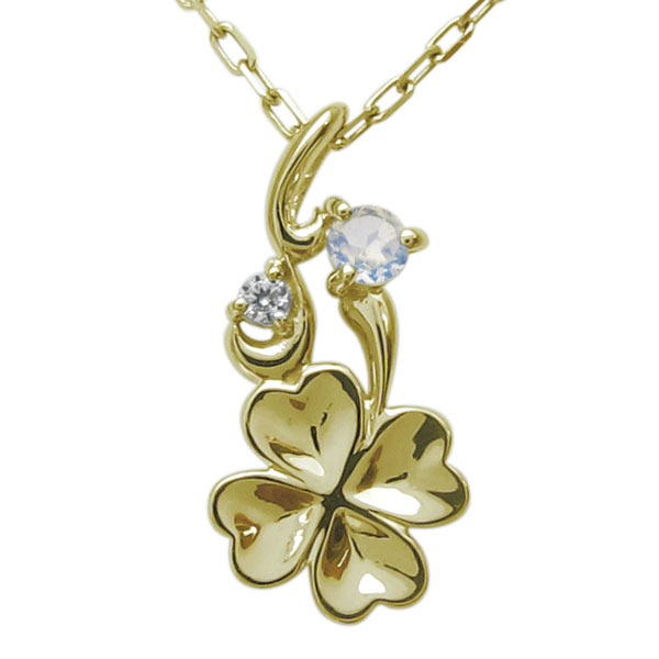 楽天市場】ロイヤルブルームーンストーン クローバー ネックレス 四葉