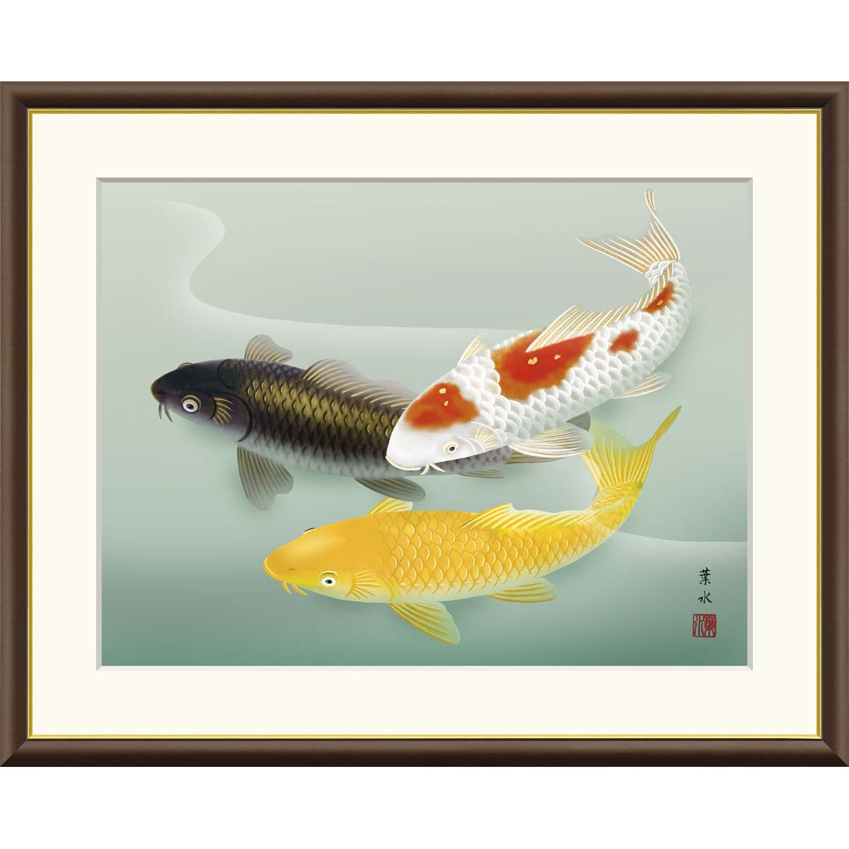 絵画 インテリア 水彩画 アート 額付き 題名『葛藤する陽鬱』 【公式通販】