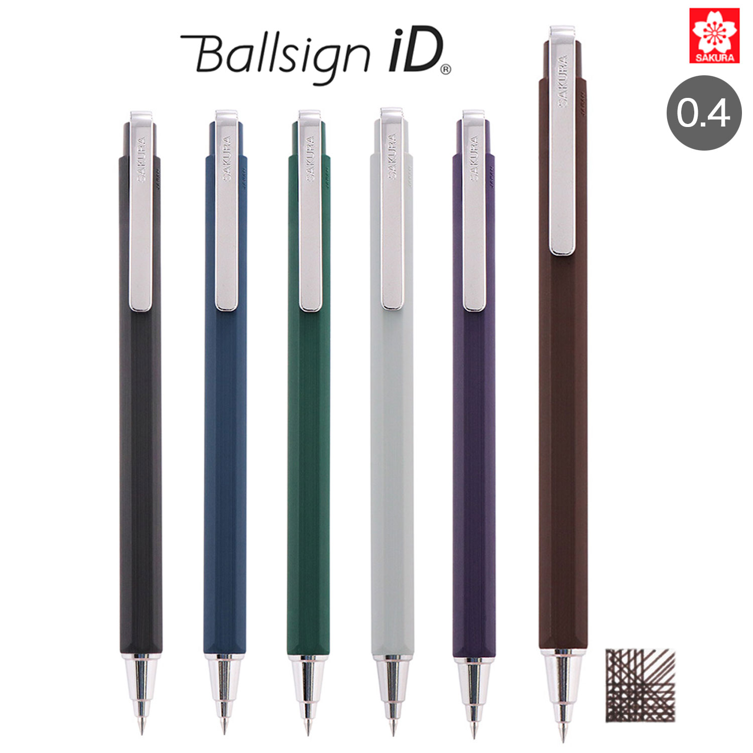 楽天市場】サクラクレパス Ballsign iD ボールサインiD シングル 0.4